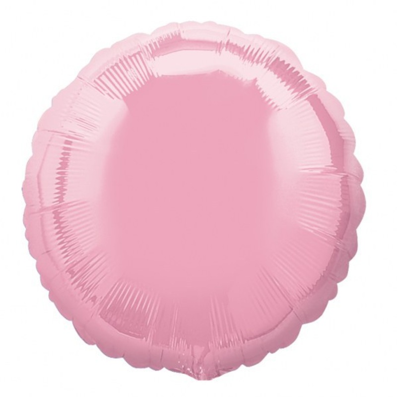 Round Pearl Pink Foil Balloon - 18"