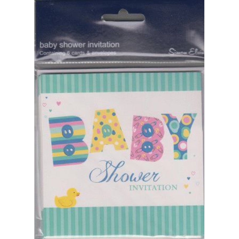 Baby Shower Invitations - 6 Pack