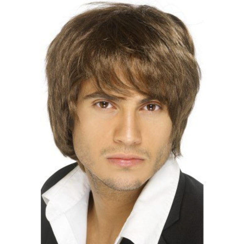 Boy Band Wig - Brown