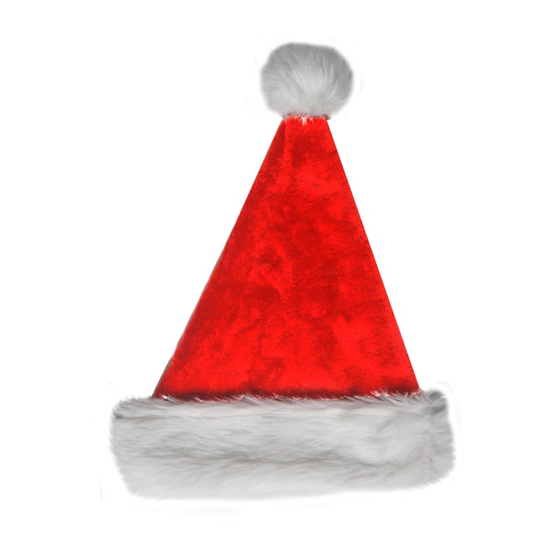 Bulk order of 100 Deluxe Santa Hats