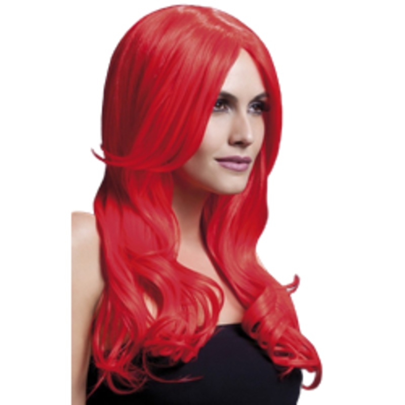 Deluxe Khloe Wig - Neon Red