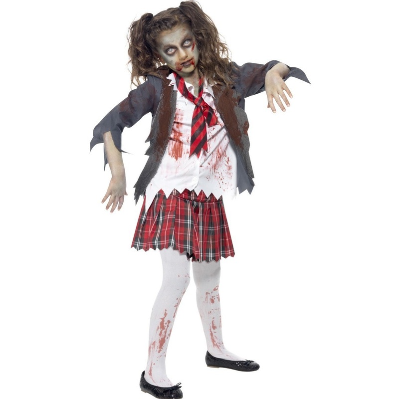 Girls Zombie School Girl Costume - Kids
