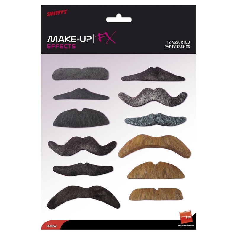 Party Tashes - 12 Pack