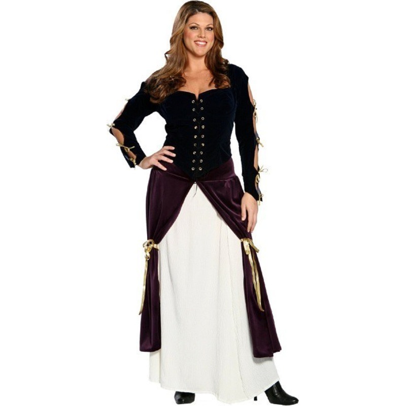 Lady Musketeer Fancy Dress Plus Size