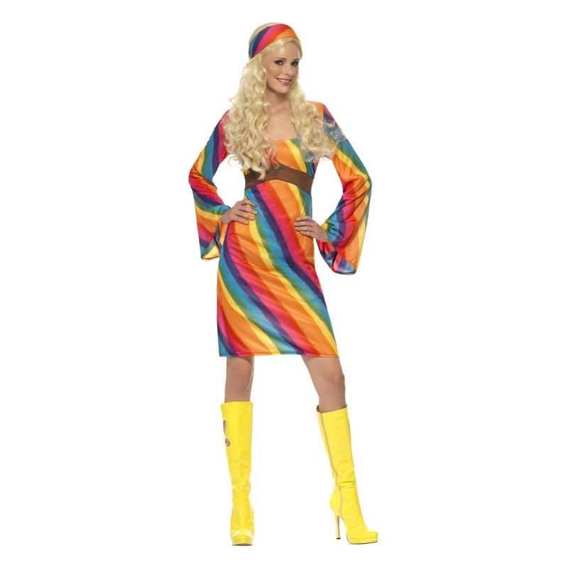 Rainbow Hippie Plus Size Costume