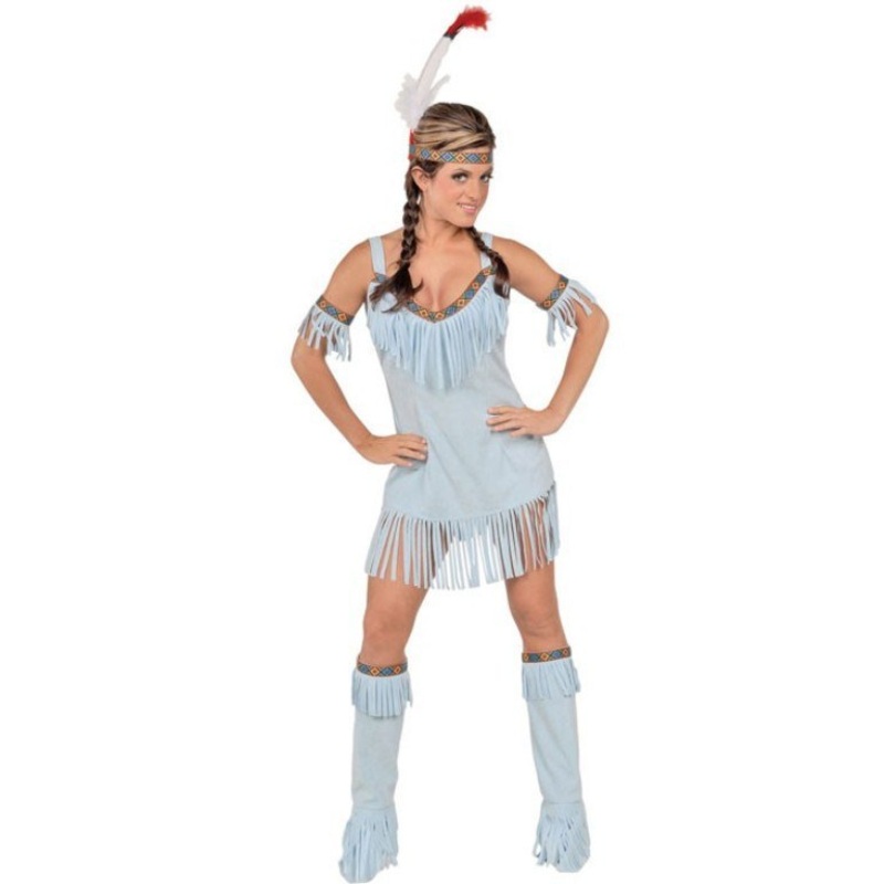 Turquoise Native Princess Costume