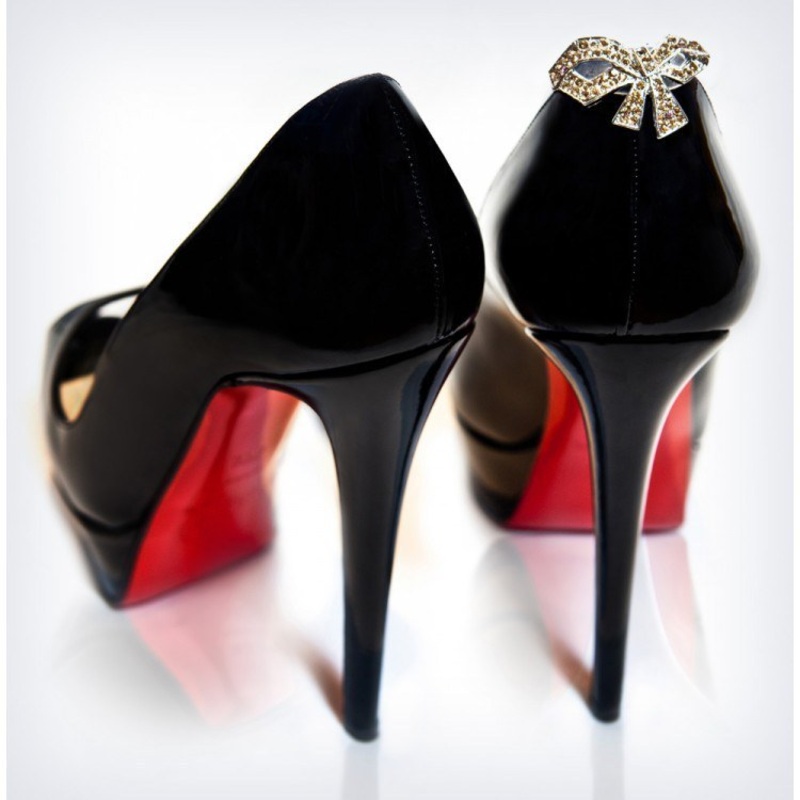 Blingbacks - Gold Bows on Black