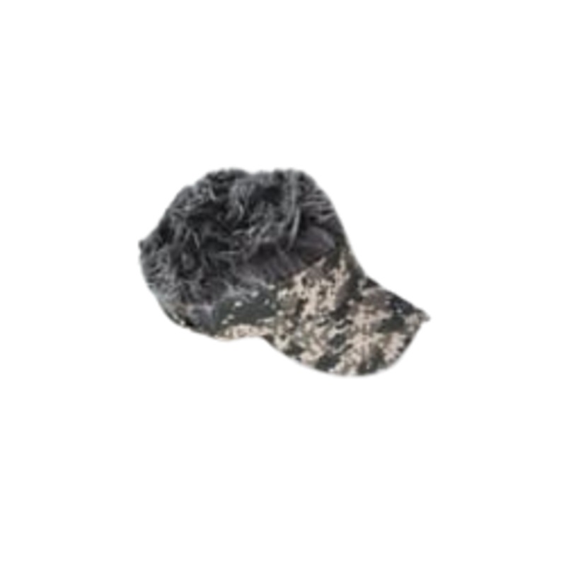 FlairHair Camo Visor with Grey Hair