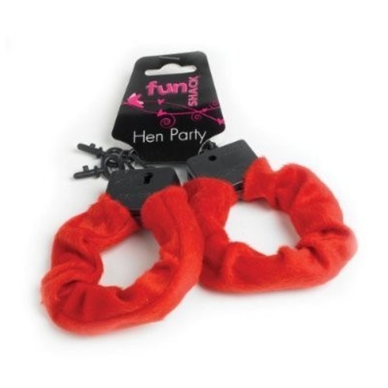 Furry Handcuffs - Red