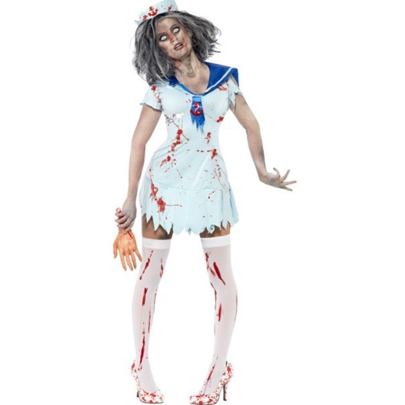 Ladies Zombie Sailor Costume