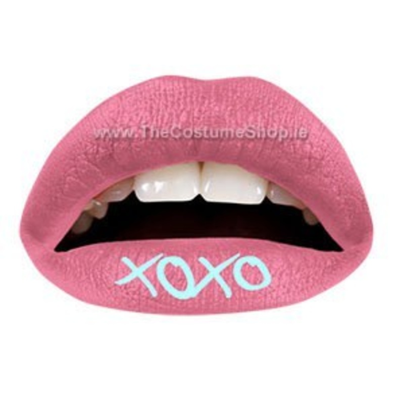 Pink XOXO Temporary Lip Tattoo