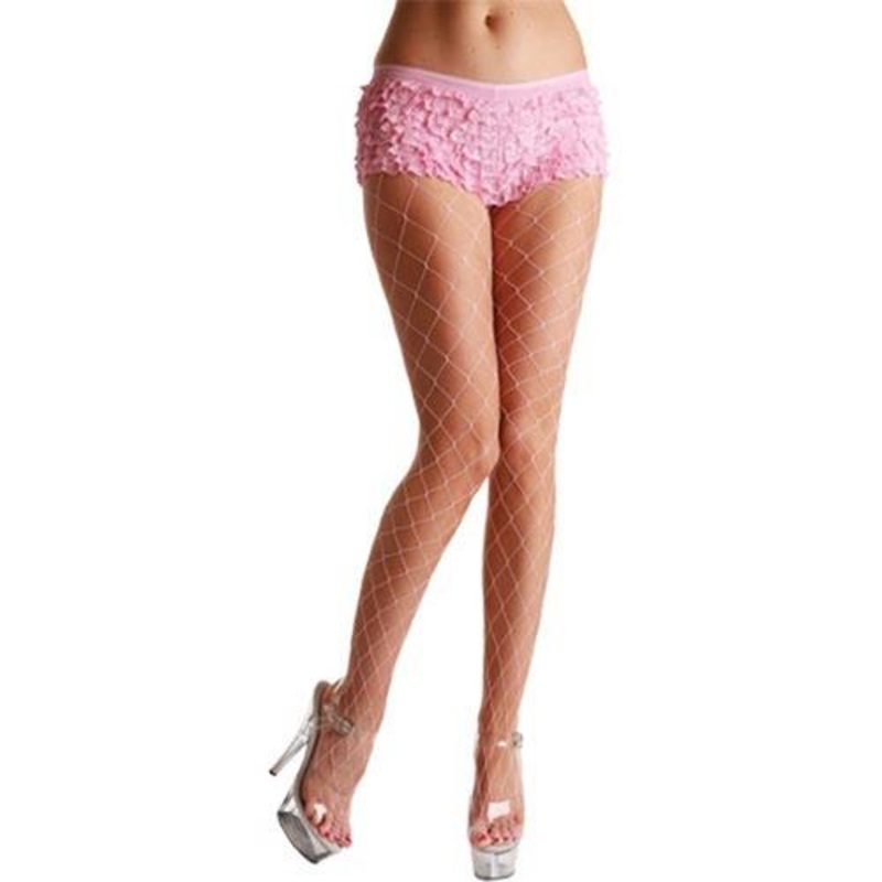 Baby Pink Diamond Net Tights