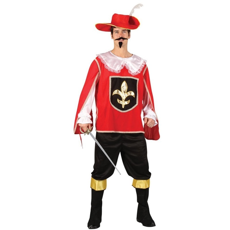 Men's Red Musketeer Costume