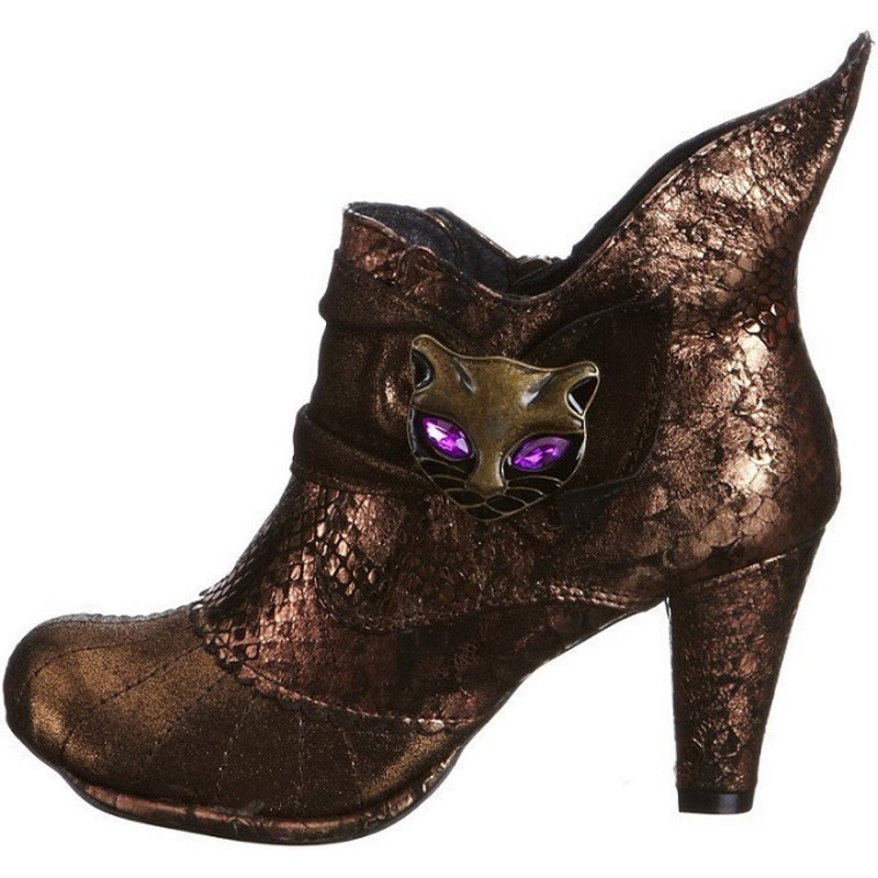 Sexy Miaow Shoe - Metallic Bronze