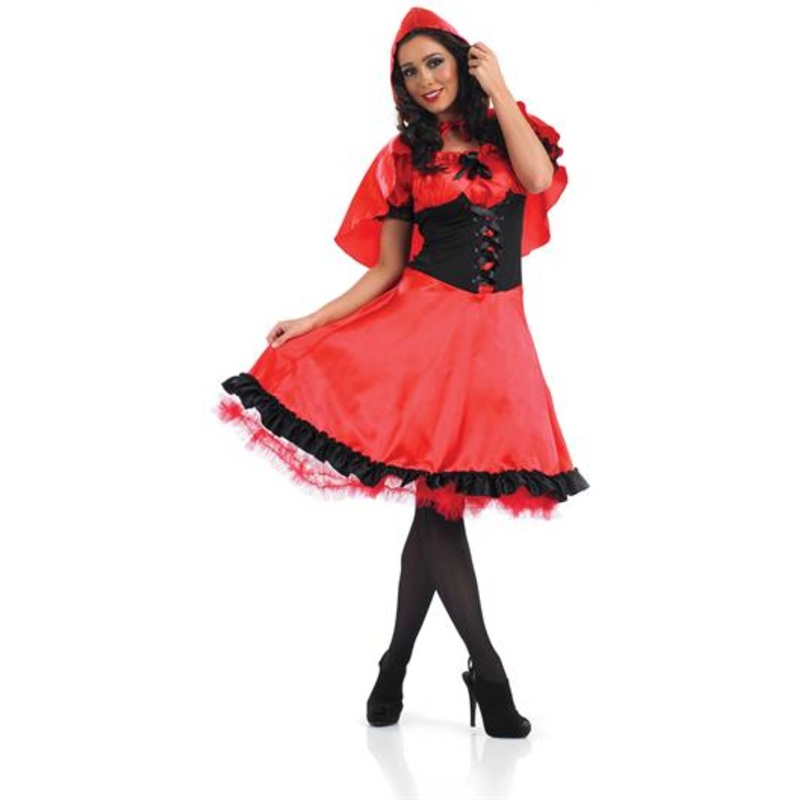 Red Riding Hood Knee Length Dress
