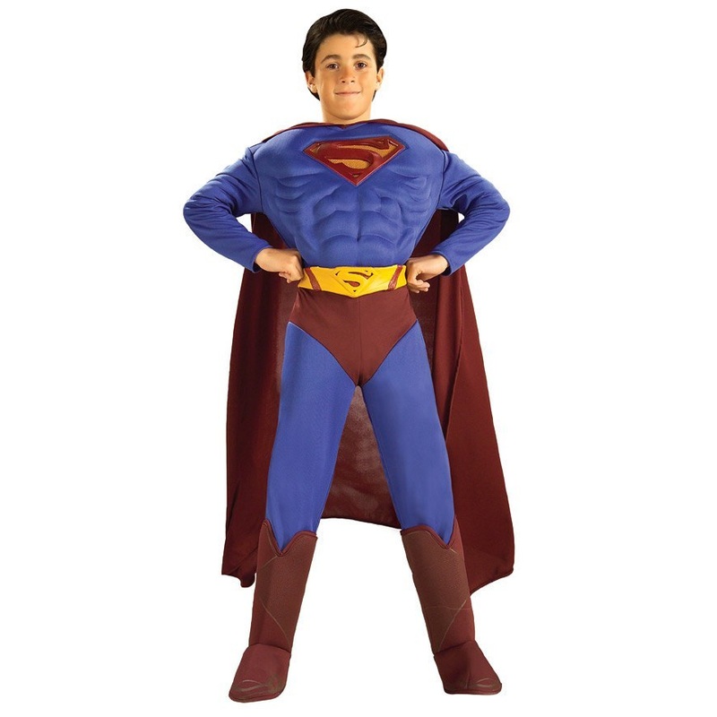 Deluxe Muscle Chest Superman Costume - Kids