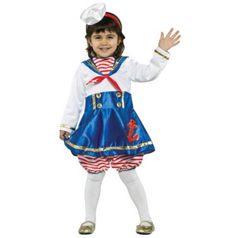 Sailor Navy Girl Costume - Toddler