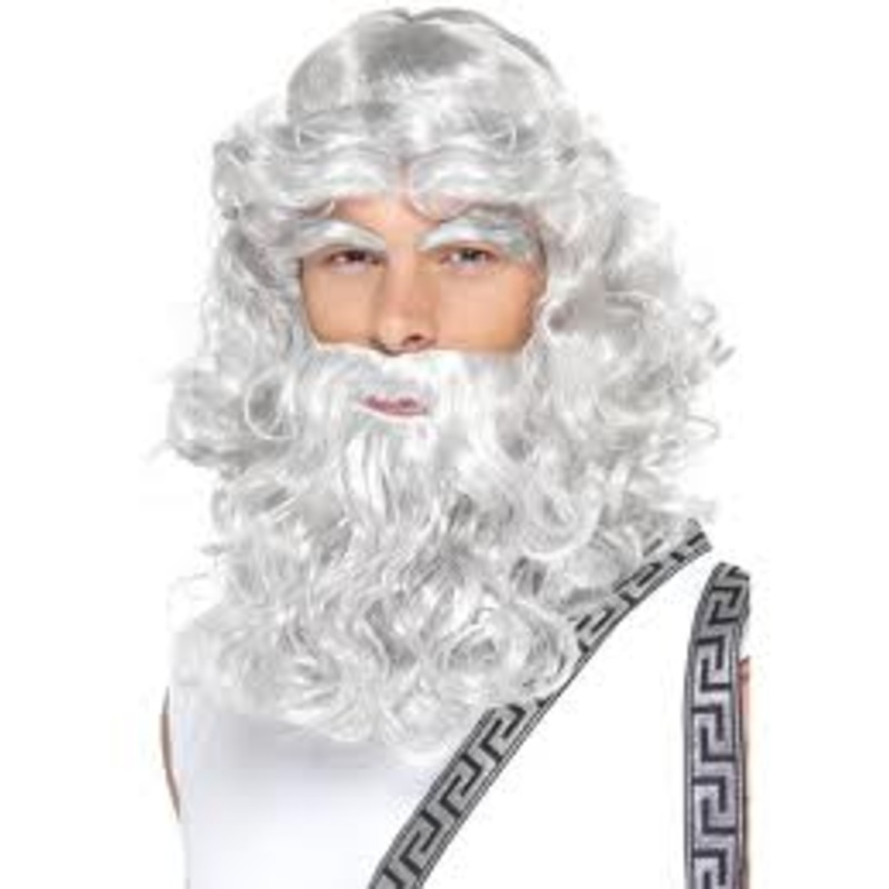 Zeus Wig, Beard and Eyebrows Set
