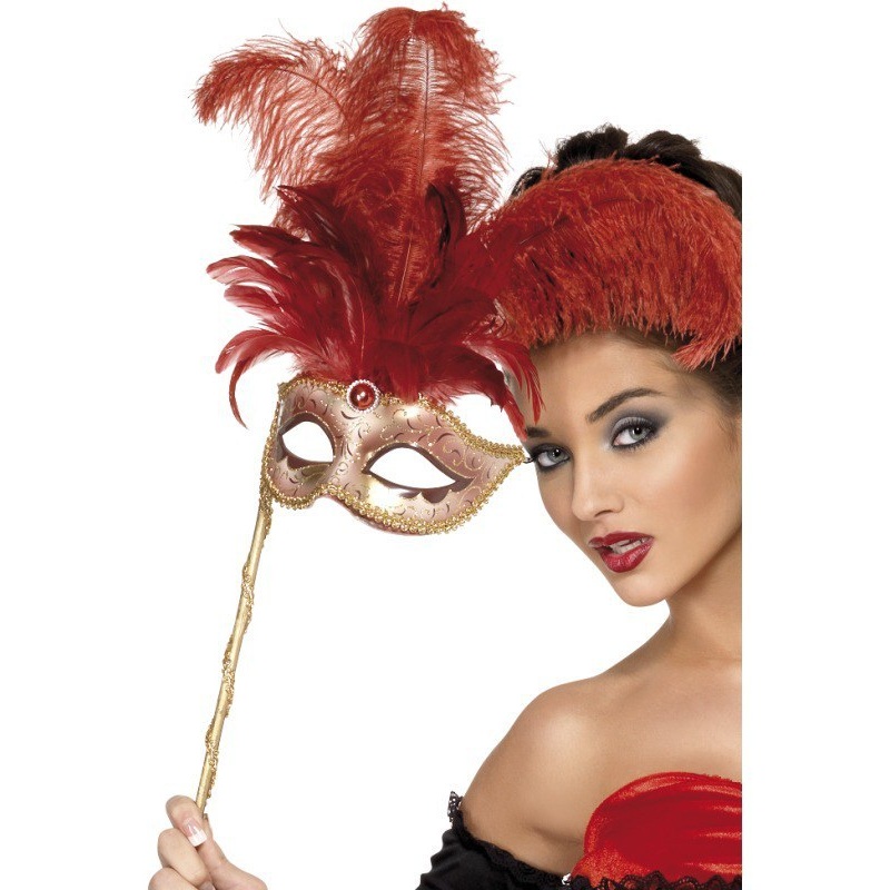 Baroque Fantasy Mask - Red