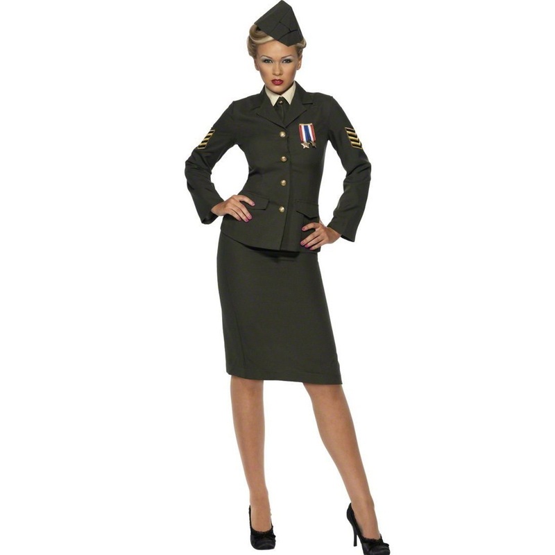 Ladies Wartime Officer Costume - Plus Size