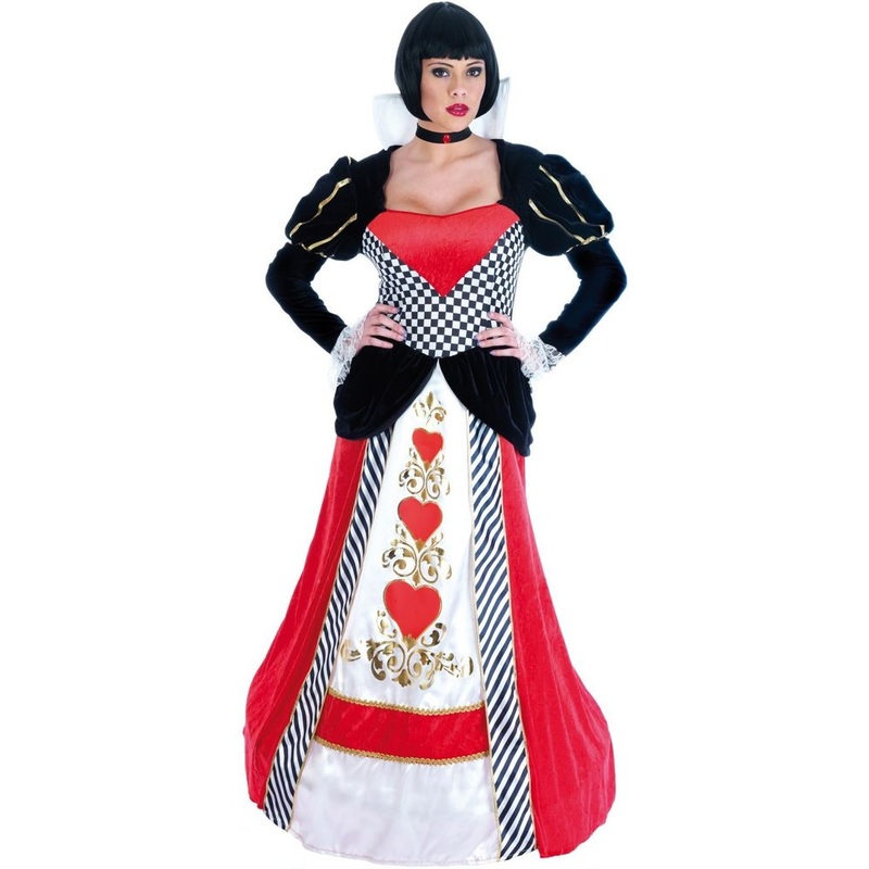 Ladies Queen Of Hearts - Long Dress