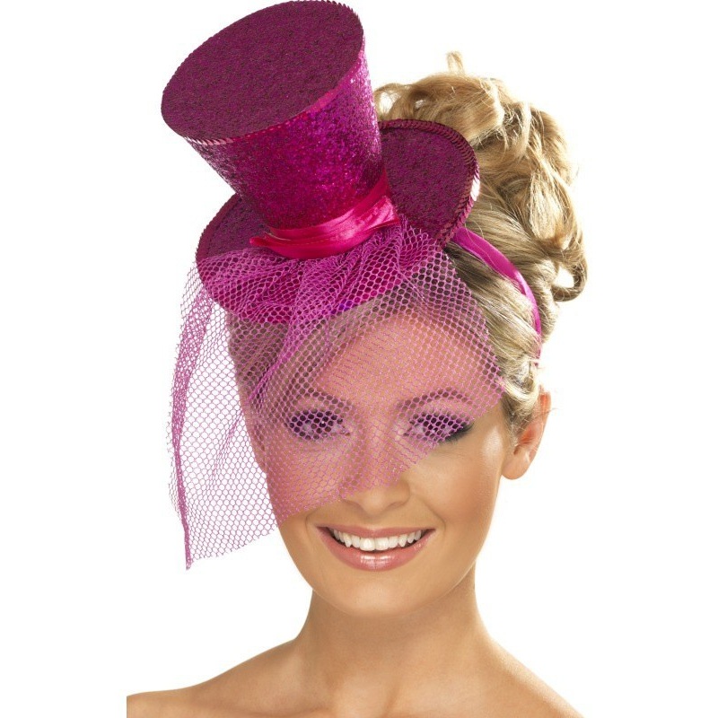Mini Top Hat - Hot Pink