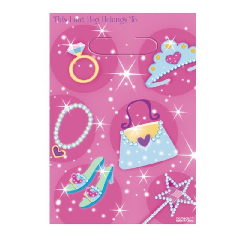 Princess Party Loot Bag - 8 Pack