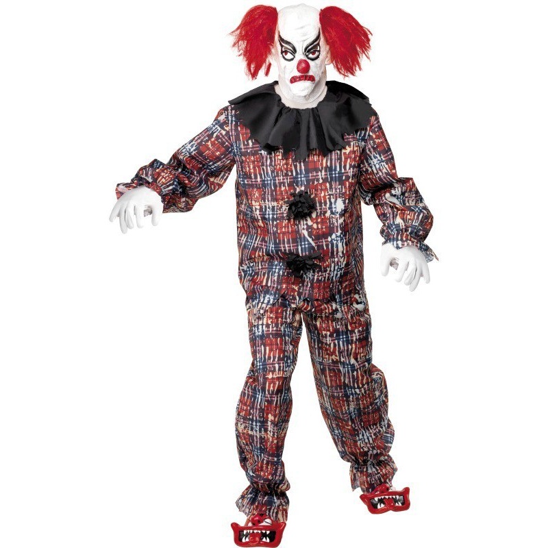 Zombie Alley Scary Clown Costume