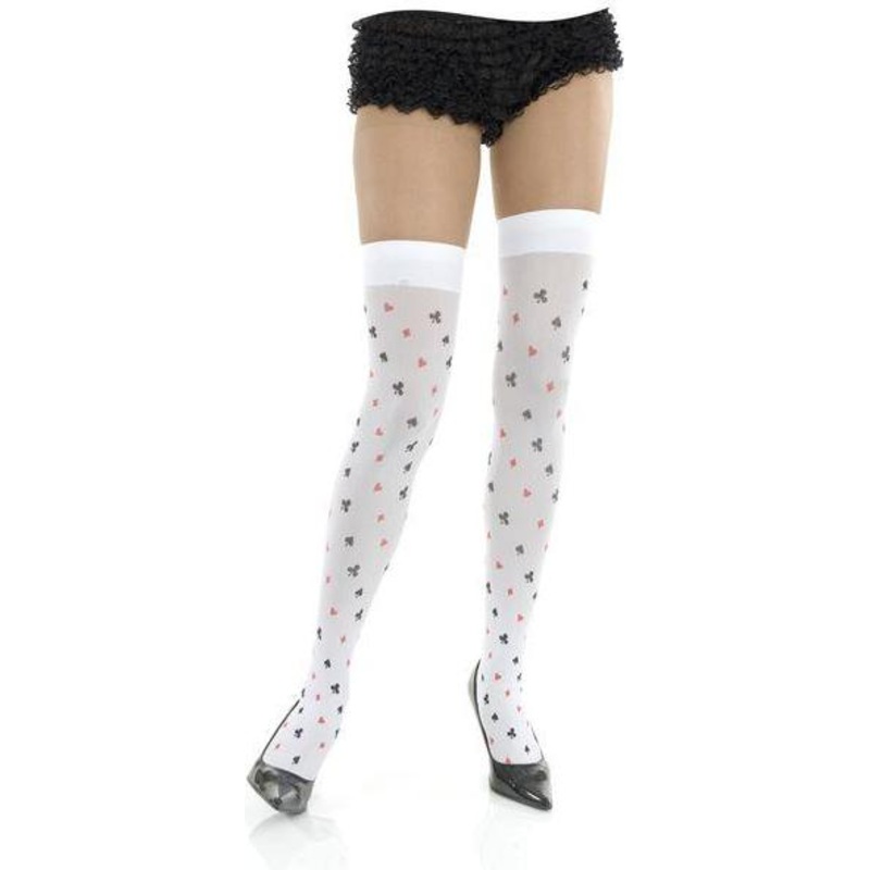 Playing Card Thigh High Stockings