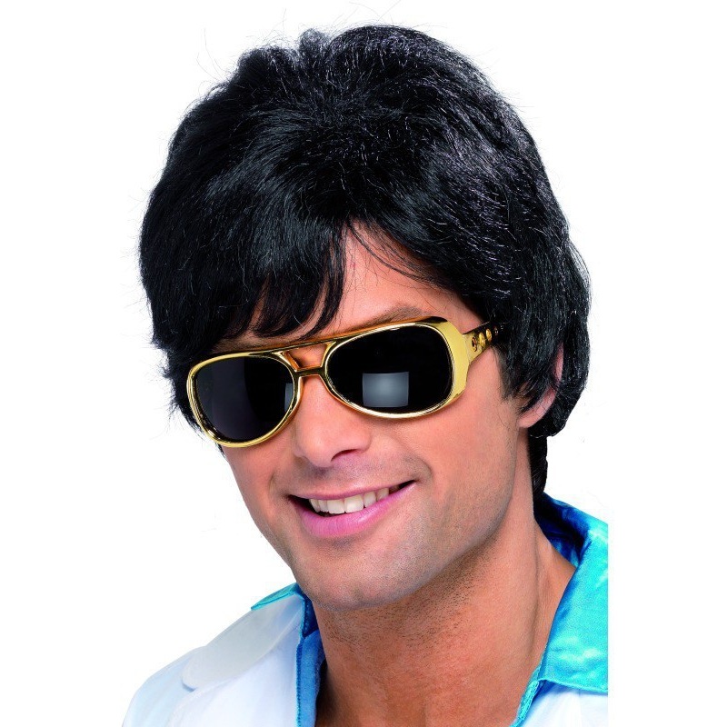 70's Black Shag Wig