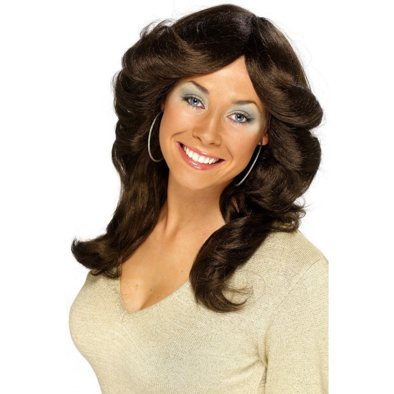 70's Flick Wig - Brown