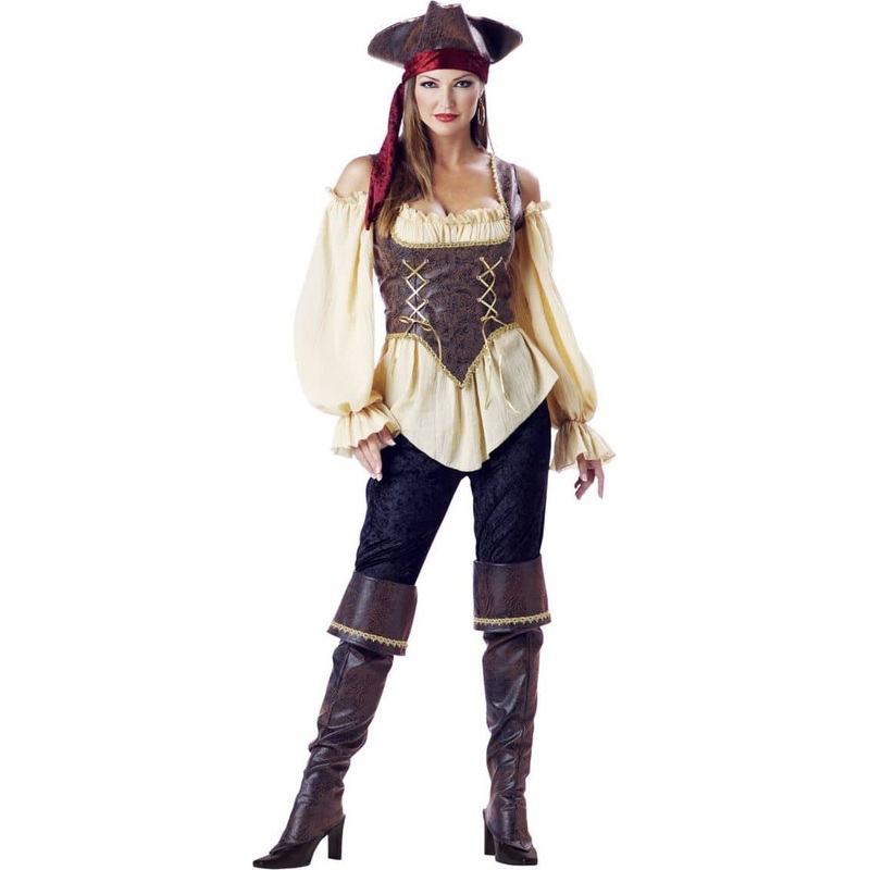 Elite Rustic Pirate Lady Costume