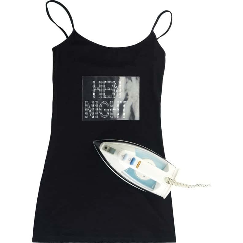 Iron on 'Hen Night'  diamante transfer