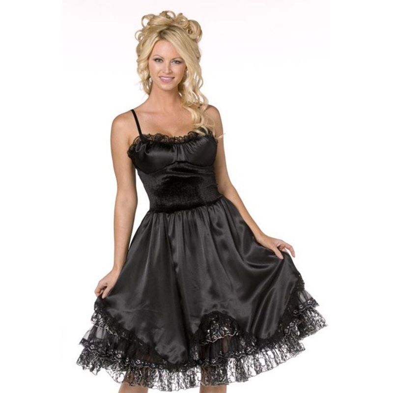Knee Length Black Slip