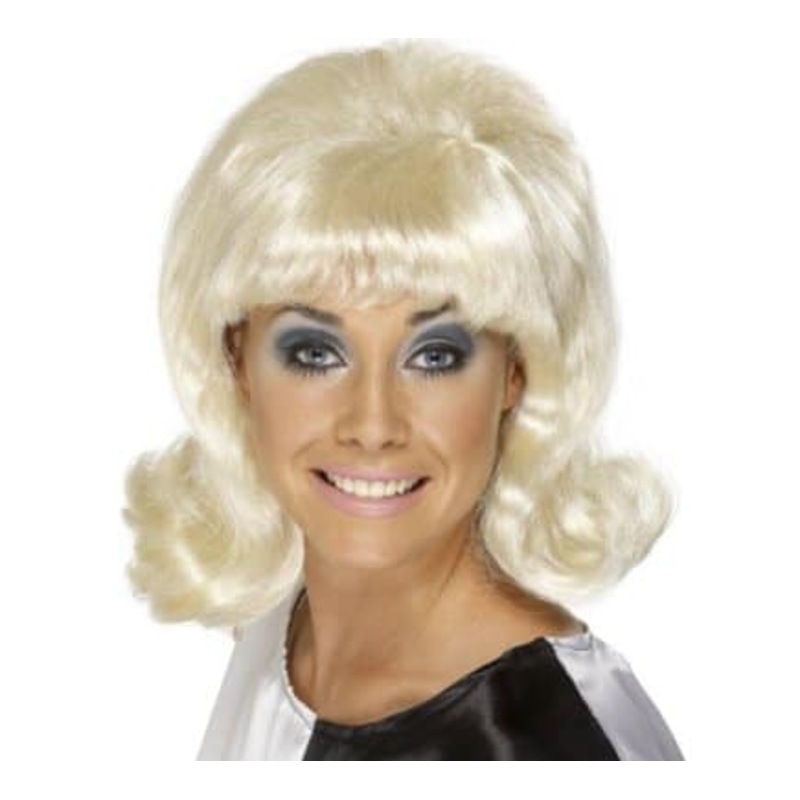 Sixties Ladies Flick-up Wig - Blonde