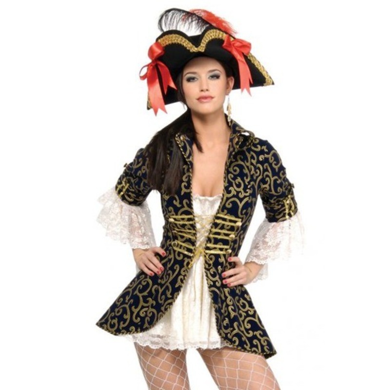 Golden Pirate Woman Costume