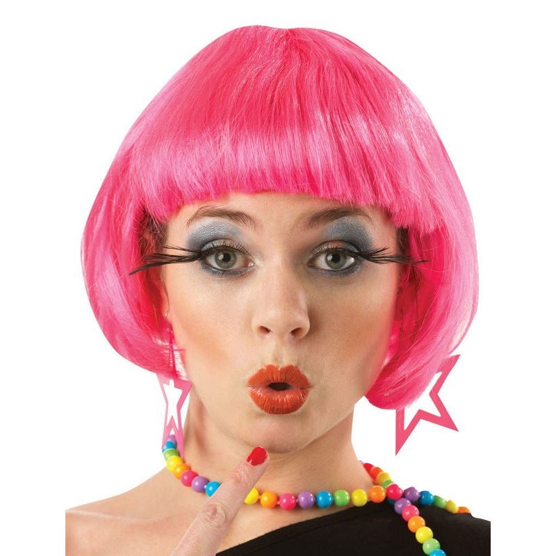Pink Super Model Wig