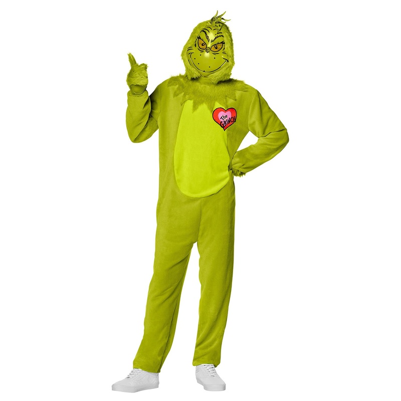 The Grinch Deluxe Jumpsuit Adult Costume Small