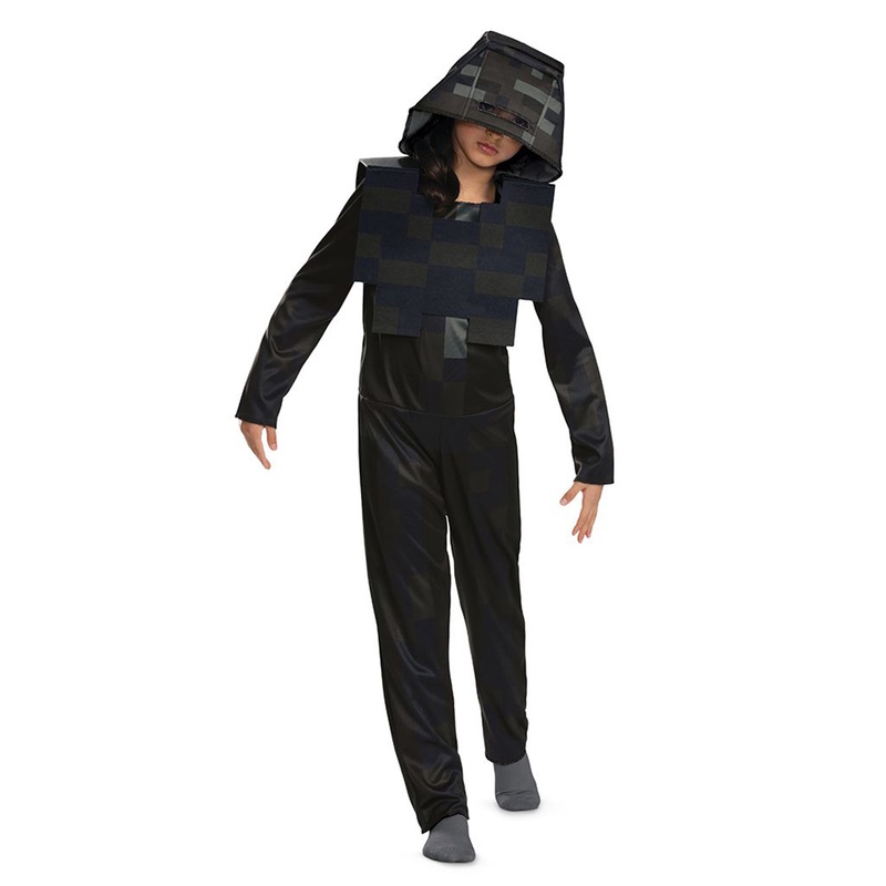 Wither Skeleton Hooded Jumpsuit Classic Child Costume Small (4-6)