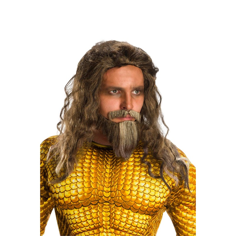 Aquaman Adult Wig & Beard Set Standard