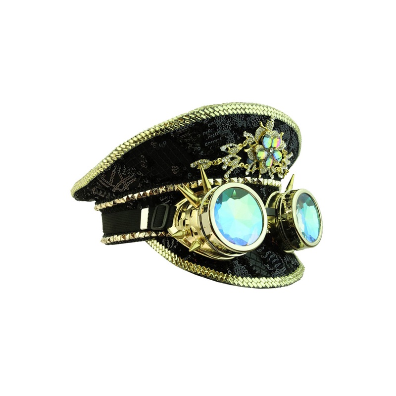 Bedazzling Steampunk Breton Hat Standard