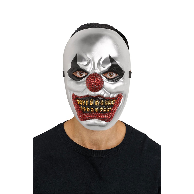 Big Top Bling Clown Adult Mask Standard