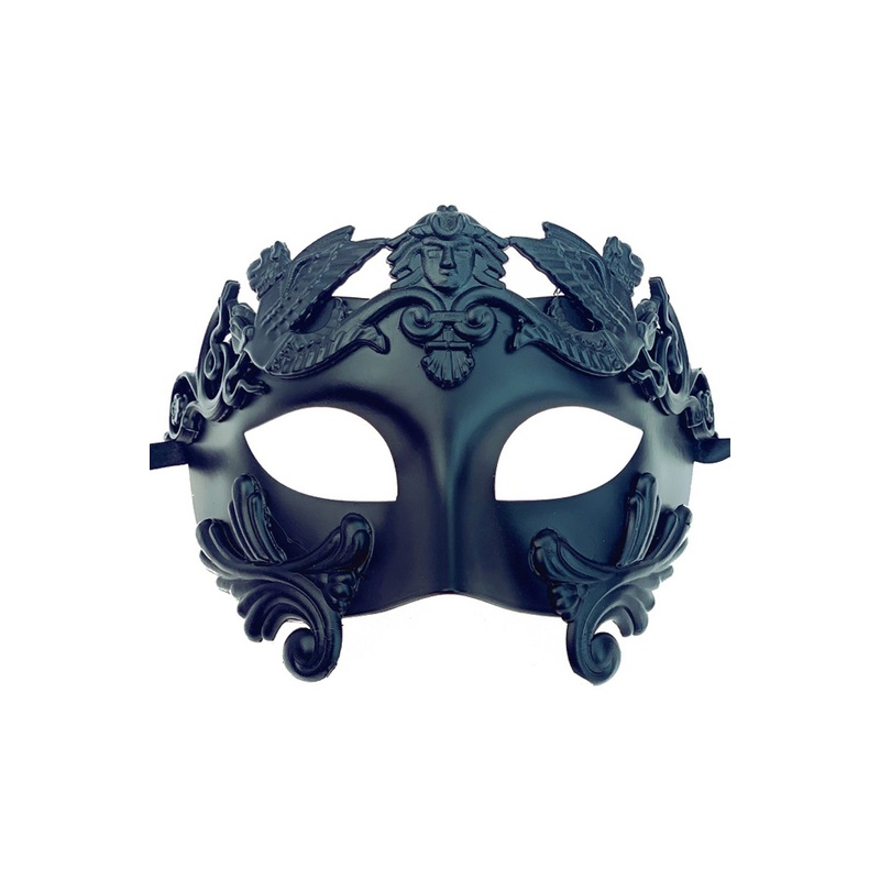 Shadow of the Winged Messenger Half Mask Black