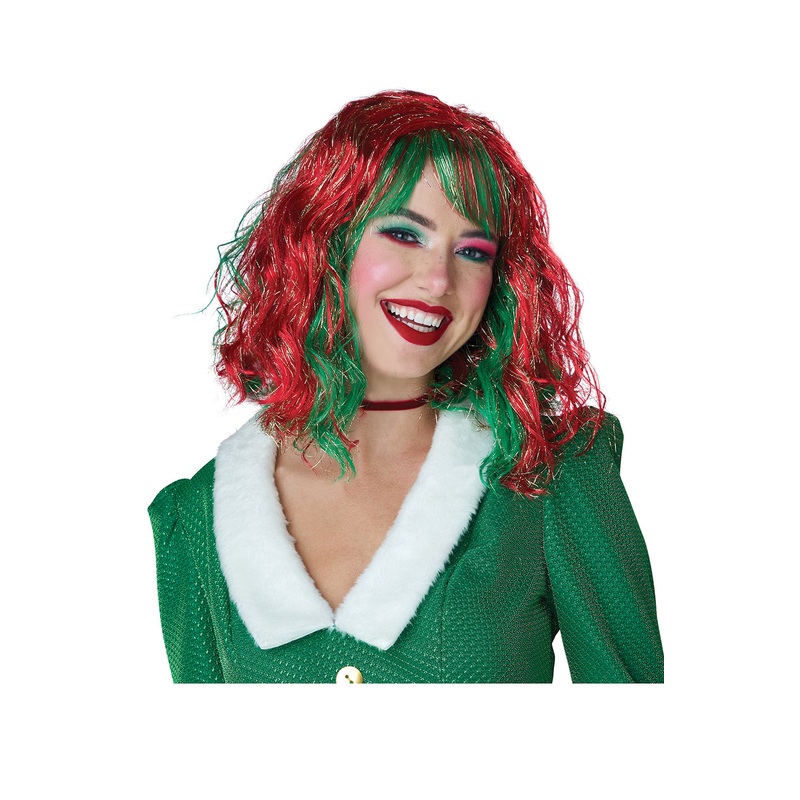 Shimmering Festive Holiday Bob Wig Standard