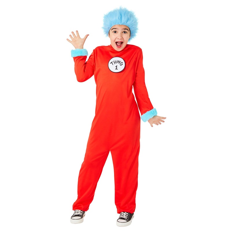 Thing 1 & 2 Jumpsuit Child Costume Small