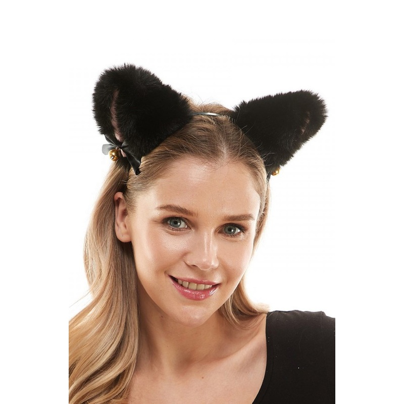 Black Cat Ears Headband Standard