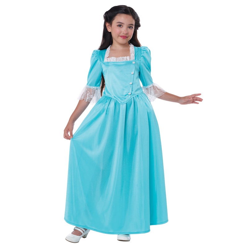 Colonial Socialite/Eliza Schuyler Child Costume Small