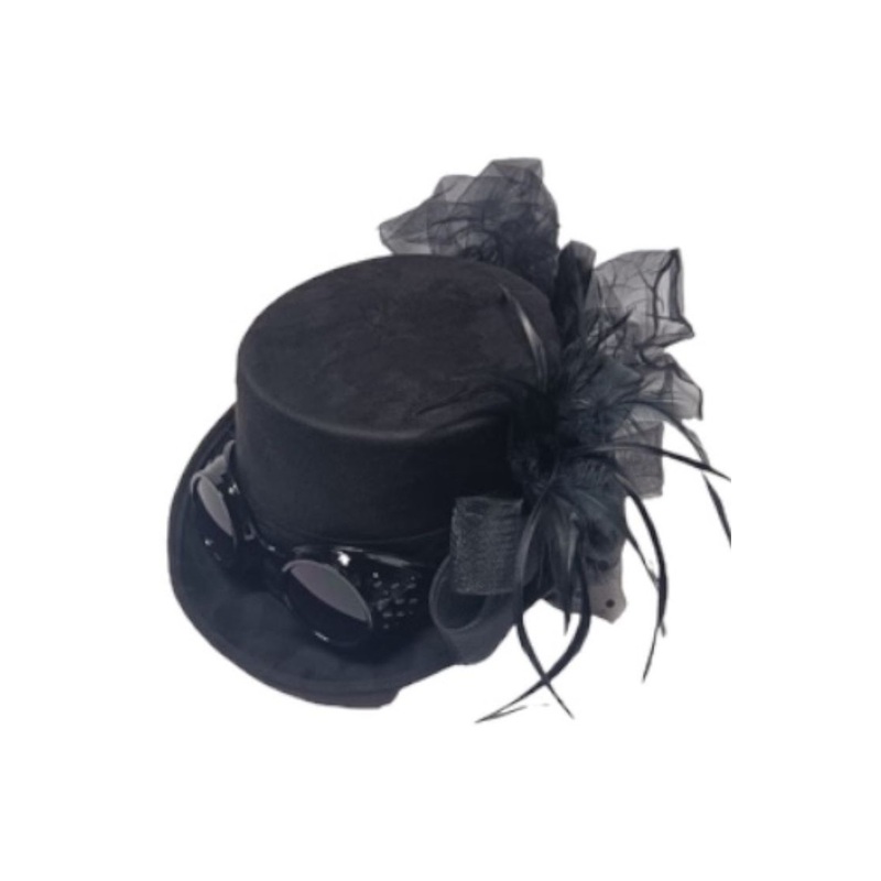 Fuss and Feathers Top Hat (Black) Standard