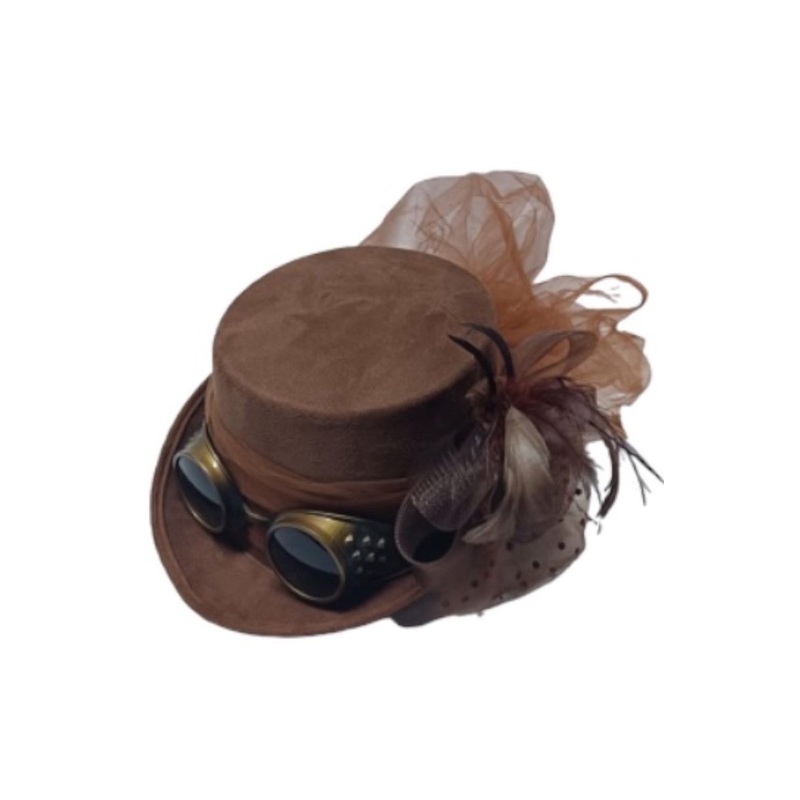 Fuss and Feathers Top Hat (Brown) Standard