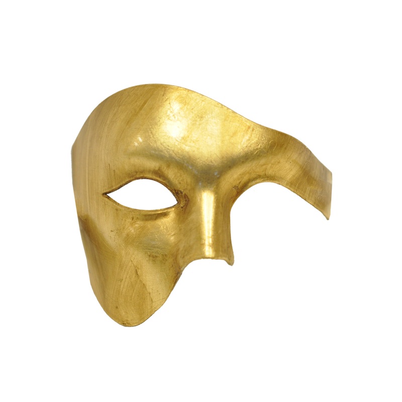 Golden Gentleman Half Mask Standard